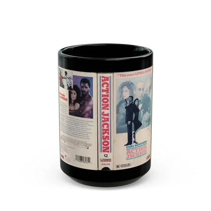 ACTION JACKSON (VHS COVER) - Black Coffee Mug 15oz - Go Mug Yourself