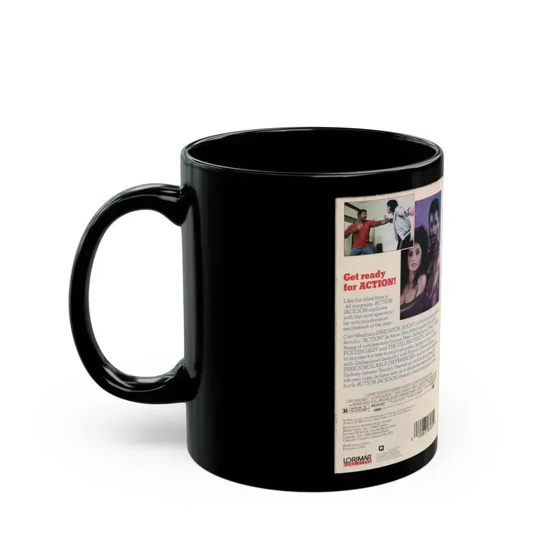 ACTION JACKSON (VHS COVER) - Black Coffee Mug - Go Mug Yourself