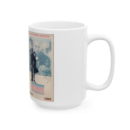 ACTION JACKSON (VHS COVER) - White Coffee Mug-Go Mug Yourself