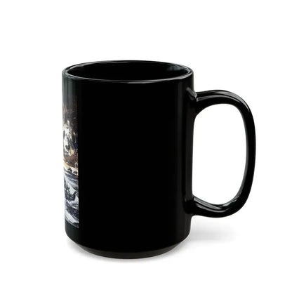 Action off Salerno (1), Blue Book Magazine, April 1948 - Black Coffee Mug - Go Mug Yourself