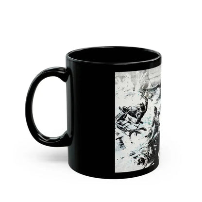 Action off Salerno (2), Blue Book Magazine, April 1948 - Black Coffee Mug - Go Mug Yourself