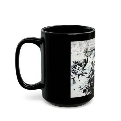 Action off Salerno (2), Blue Book Magazine, April 1948 - Black Coffee Mug - Go Mug Yourself