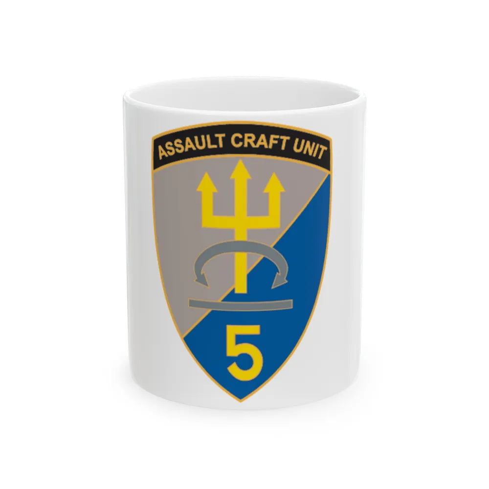 ACU 5 Assault Craft Unit Five (U.S. Navy) White Coffee Mug-11oz-Go Mug Yourself