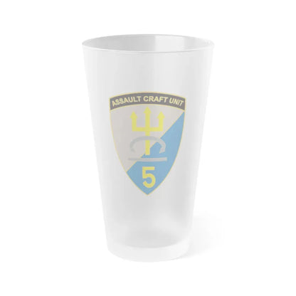 ACU 5 Assault Craft Unit Five (U.S. Navy) Frosted Pint Glass 16oz Default Title - Go Mug Yourself