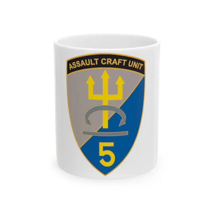 ACU 5 Assault Craft Unit Five (U.S. Navy) White Coffee Mug 11oz - Go Mug Yourself