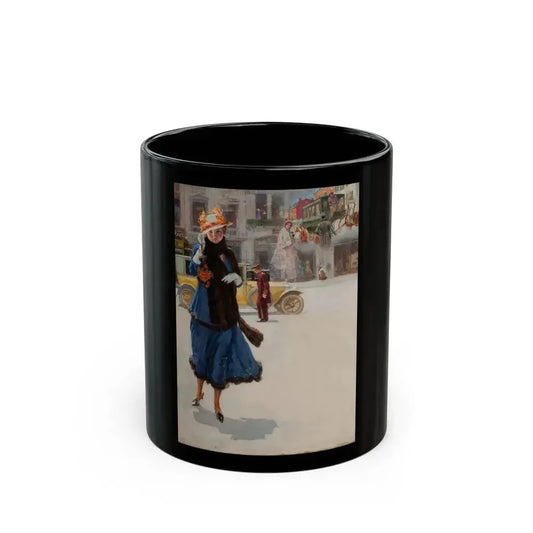 Ad illustration - Black Coffee Mug 11oz - Go Mug Yourself