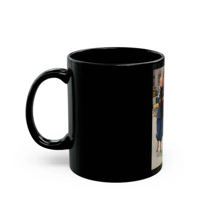 Ad illustration - Black Coffee Mug - Go Mug Yourself