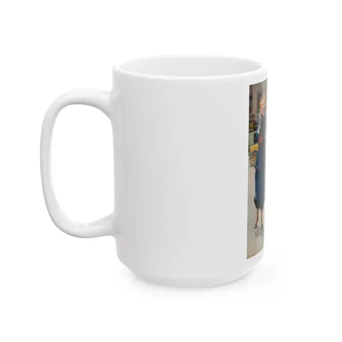 Ad illustration - White Coffee Mug - Go Mug Yourself