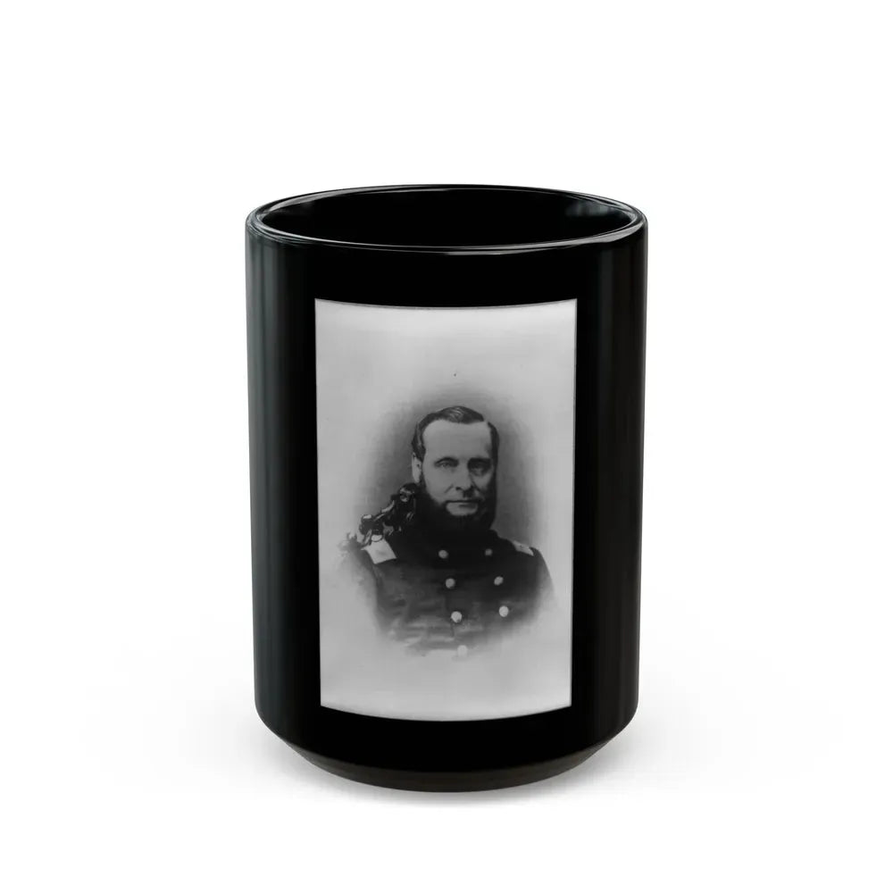 A.D. Streight, Head-And-Shoulders Portrait, Facing Right (U.S. Civil War) Black Coffee Mug 15oz - Go Mug Yourself