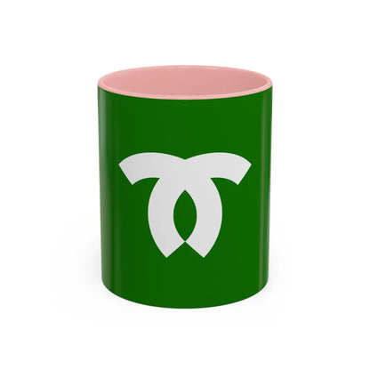 Flag of Kobe Japan - Accent Coffee Mug-11oz-Pink-Go Mug Yourself