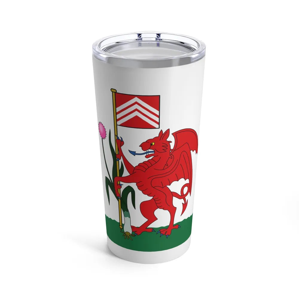 Flag of Cardiff UK - Tumbler 20oz-20oz-Go Mug Yourself