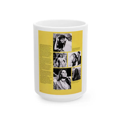 Caroline Munro #363 - Questar Mag. Vol. 2 #3, June '80 (Vintage Female Icon) White Coffee Mug-15oz-Go Mug Yourself