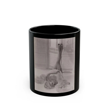 Barbara Nichols #548 (Vintage Female Icon) Black Coffee Mug-11oz-Go Mug Yourself