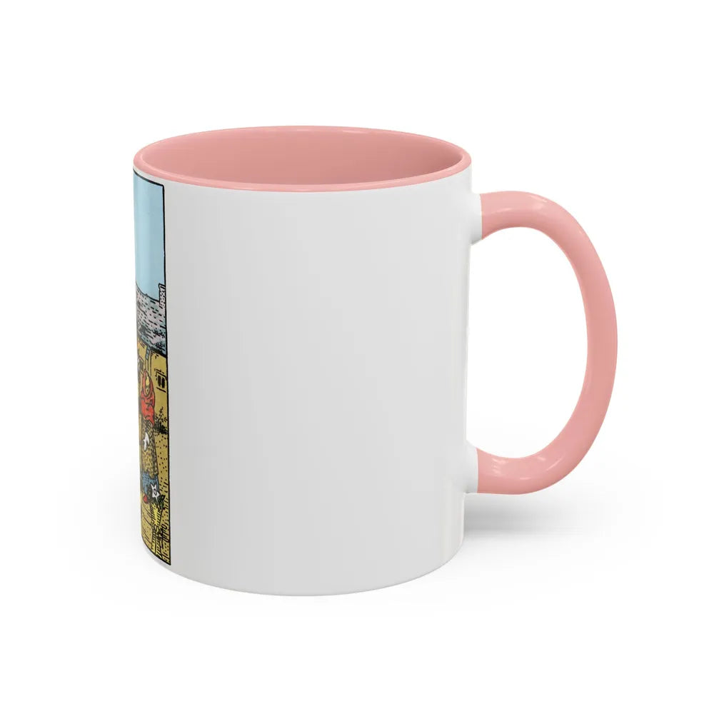 The 6 of Cups (Tarot Card) Accent Coffee Mug-Go Mug Yourself