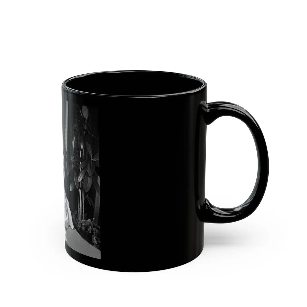 Julie Newmar #325 (Vintage Female Icon) Black Coffee Mug-Go Mug Yourself