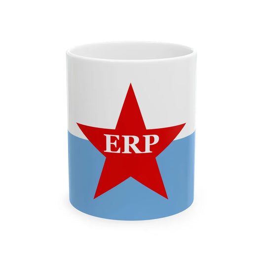 Flag of People's Revolutionary Army ERP - White Coffee Mug-11oz-Go Mug Yourself