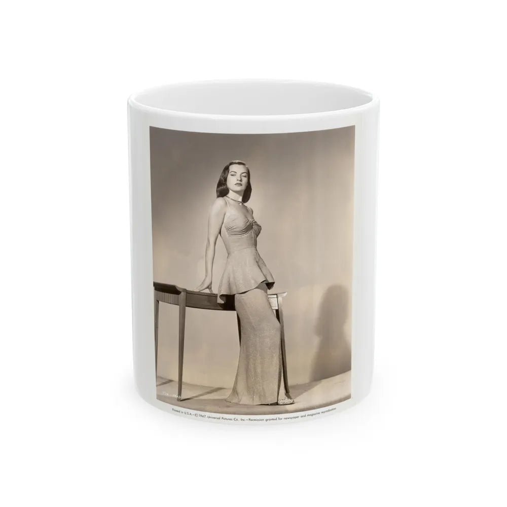 Ella Raines #163 (Vintage Female Icon) White Coffee Mug-11oz-Go Mug Yourself