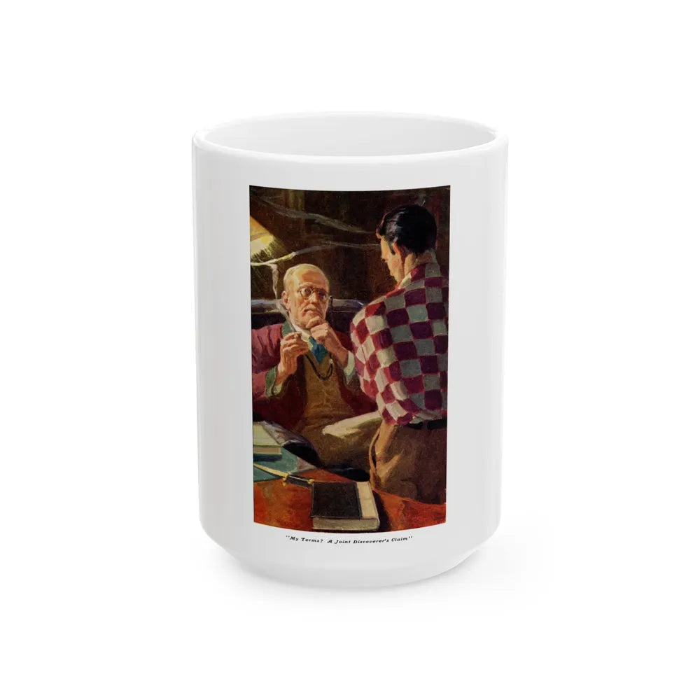 Discussing Terms, 1938 - White Coffee Mug-15oz-Go Mug Yourself