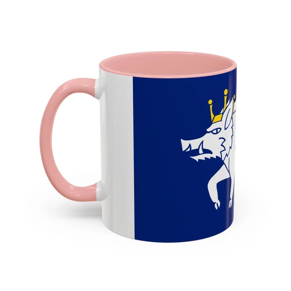 Flag of Kingswinford UK - Accent Coffee Mug-Go Mug Yourself