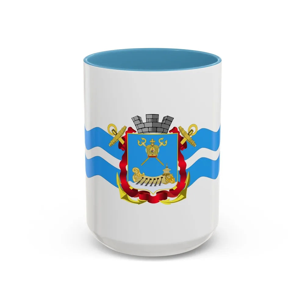 Flag of Mykolaiv Ukraine - Accent Coffee Mug-15oz-Light Blue-Go Mug Yourself