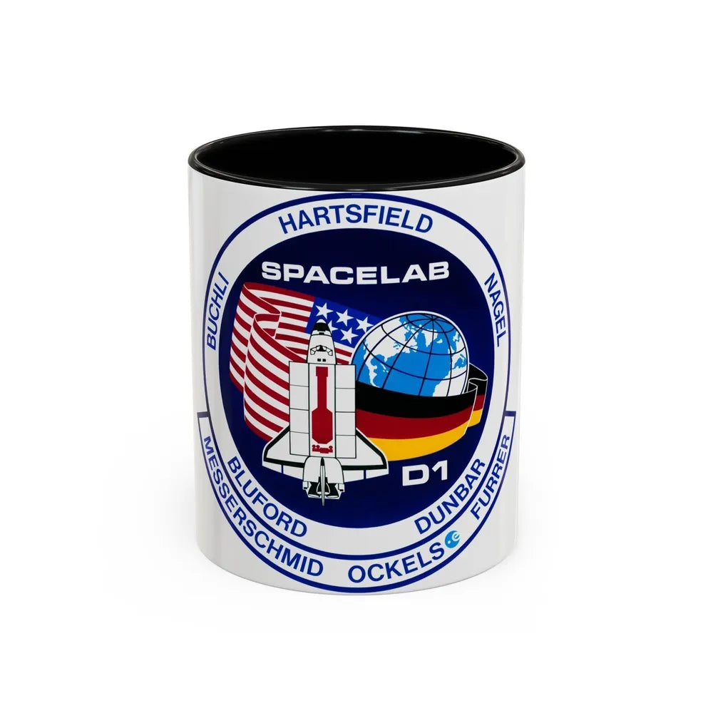 STS 61 a (NASA) Accent Coffee Mug-11oz-Black-Go Mug Yourself