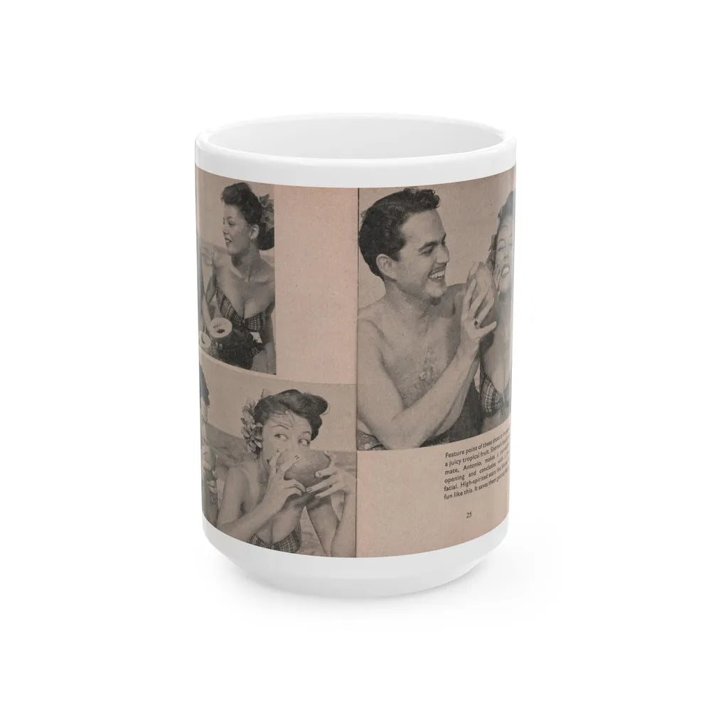 Sheree North #160 - Pages 26 & 27 from 66 PHOTOGRAPHS OF Sheree NORTH U.K. Pocket Mag. (Vintage Female Icon) White Coffee Mug-15oz-Go Mug Yourself