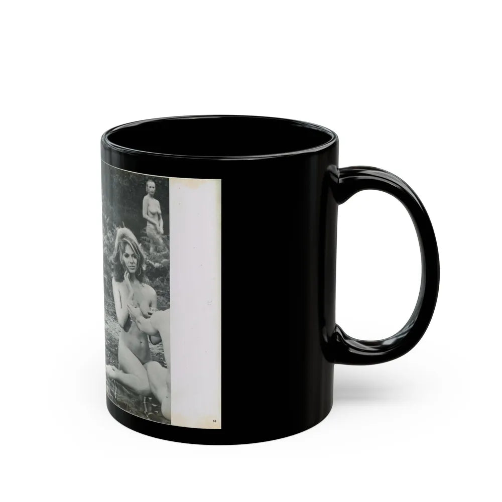 Julie Ege #218 (Vintage Female Icon) Black Coffee Mug-Go Mug Yourself