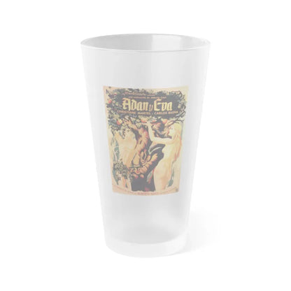 ADAM & EVE 1956 Movie Poster - Frosted Pint Glass 16oz Default Title - Go Mug Yourself