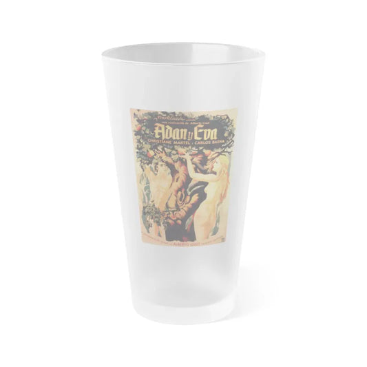 ADAM & EVE 1956 Movie Poster - Frosted Pint Glass 16oz Default Title - Go Mug Yourself