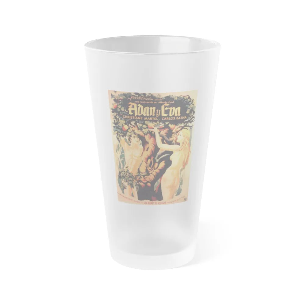 ADAM & EVE 1956 Movie Poster - Frosted Pint Glass 16oz-Go Mug Yourself