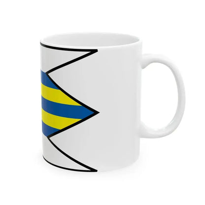 Adamovske Kochanovce Trencin Flag (Slovakia) White Coffee Mug - Go Mug Yourself