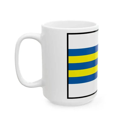 Adamovske Kochanovce Trencin Flag (Slovakia) White Coffee Mug - Go Mug Yourself