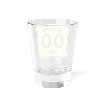 Adams Township Coshocton County Ohio route shield template (Ohio) (Road Sign) Shot Glass 1.5oz - Go Mug Yourself