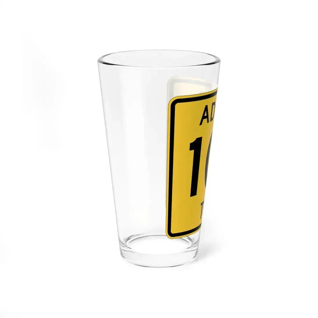 Adams Township Route 101 Coshocton County Ohio (Ohio) (Road Sign) Pint Glass 16oz - Go Mug Yourself