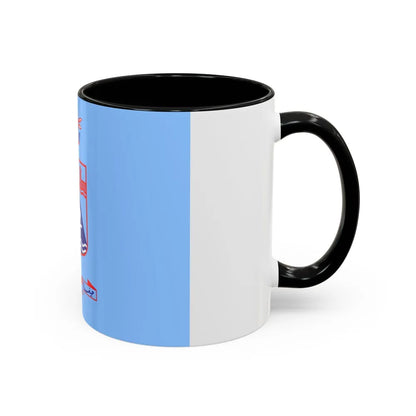 Flag of Haifa Israel - Accent Coffee Mug-Go Mug Yourself