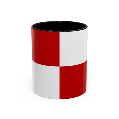 Flag of Gaeta Italy - Accent Coffee Mug-11oz-Black-Go Mug Yourself