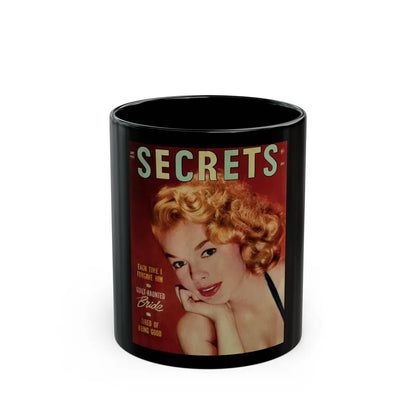 Leslie Parrish #264 - (Vintage Female Icon) Black Coffee Mug-11oz-Go Mug Yourself