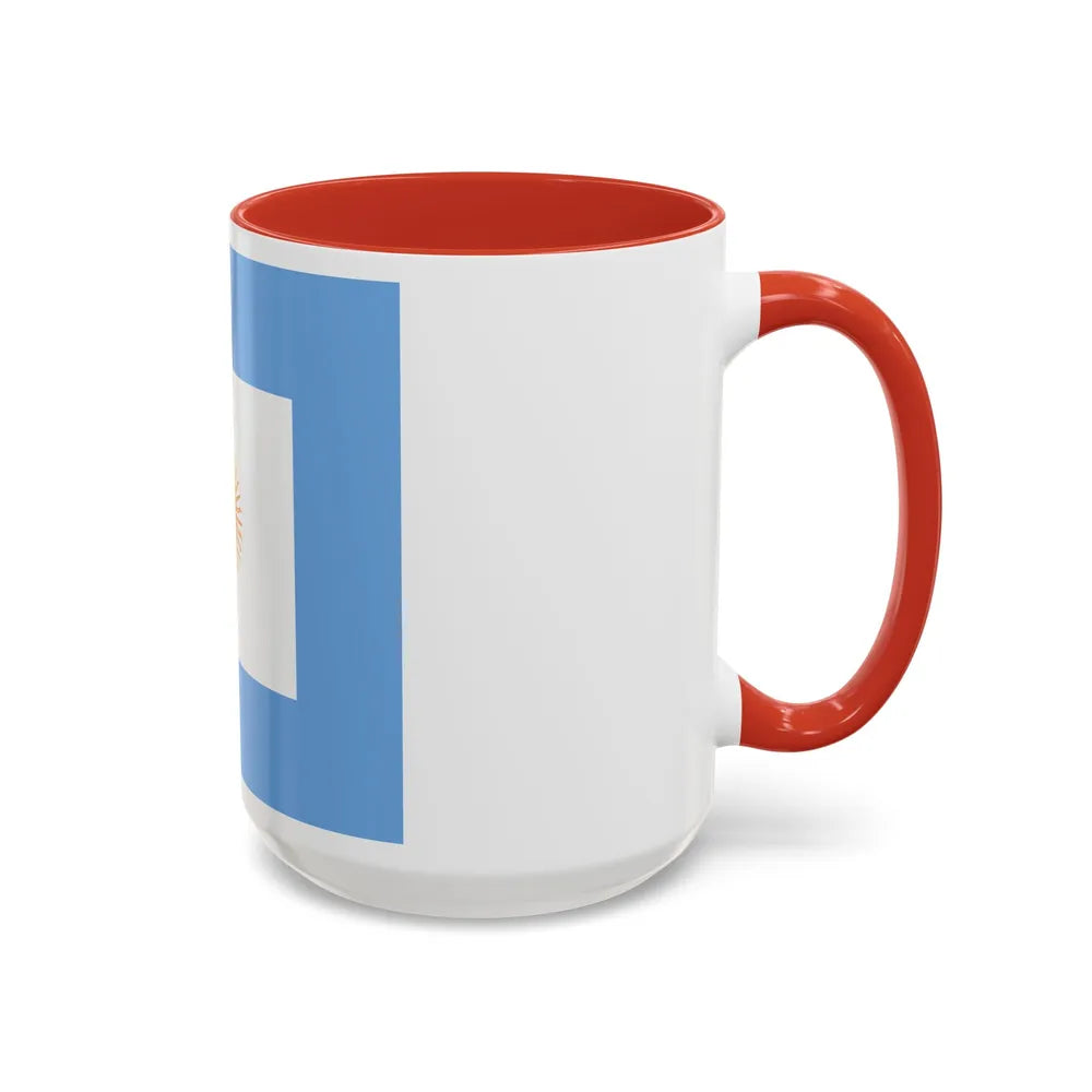 Naval Jack of Argentina - Accent Coffee Mug-Go Mug Yourself