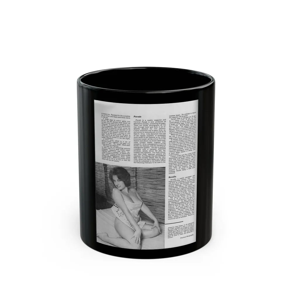 June Palmer #237 (Vintage Female Icon) Black Coffee Mug-11oz-Go Mug Yourself