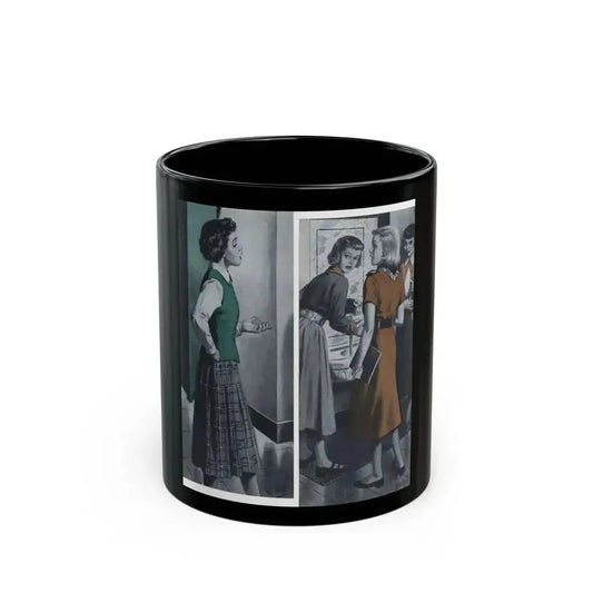 Addition and Subtraction, The American Girl, January 1951 - Black Coffee Mug 11oz - Go Mug Yourself
