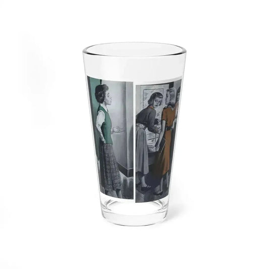 Addition and Subtraction, The American Girl, January 1951 (Magazine Illustration) Pint Glass 16oz 16oz - Go Mug Yourself