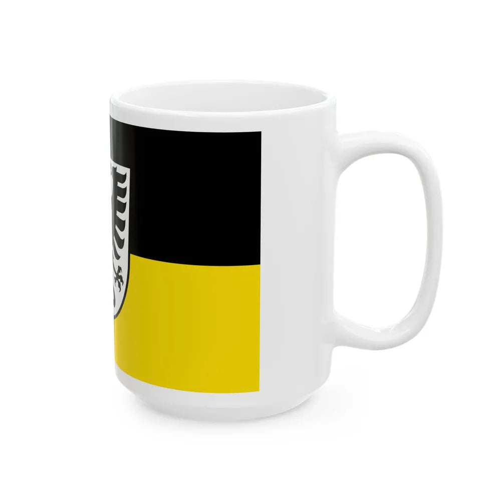 Flag of Alb Donau Kreis Germany - White Coffee Mug-Go Mug Yourself