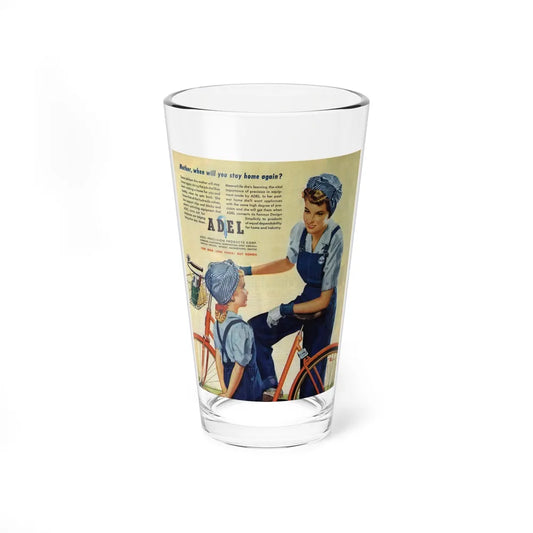 Adel advertisement, The Saturday Evening Post, May 6, 1944 (Magazine Illustration) Pint Glass 16oz-16oz-Go Mug Yourself