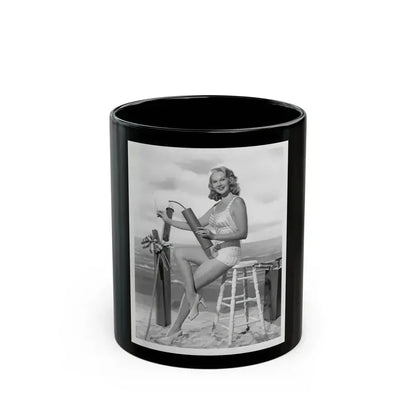 Adele Jergens #01 (Vintage Female Icon) Black Coffee Mug 11oz - Go Mug Yourself
