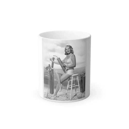 Adele Jergens #01 (Vintage Female Icon) Color Changing Mug 11oz 11oz - Go Mug Yourself