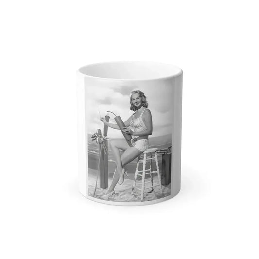 Adele Jergens #01 (Vintage Female Icon) Color Changing Mug 11oz 11oz - Go Mug Yourself