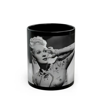 Adele Jergens #08 (Vintage Female Icon) Black Coffee Mug 11oz - Go Mug Yourself