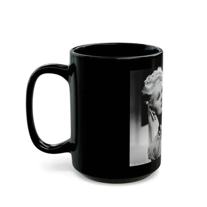 Adele Jergens #08 (Vintage Female Icon) Black Coffee Mug - Go Mug Yourself