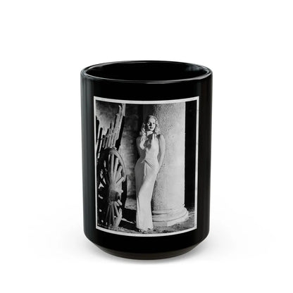 Adele Jergens #09 (Vintage Female Icon) Black Coffee Mug-15oz-Go Mug Yourself