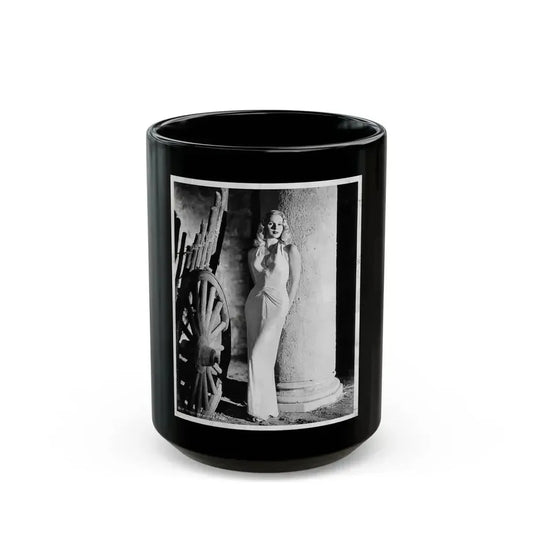 Adele Jergens #09 (Vintage Female Icon) Black Coffee Mug 15oz - Go Mug Yourself